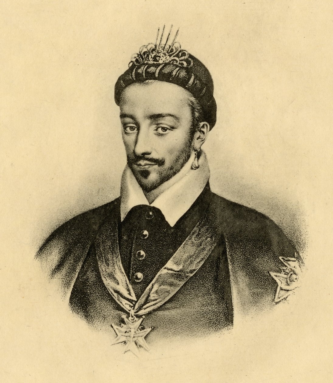Kong Henrik III (1551-89) av Frankrike av French School