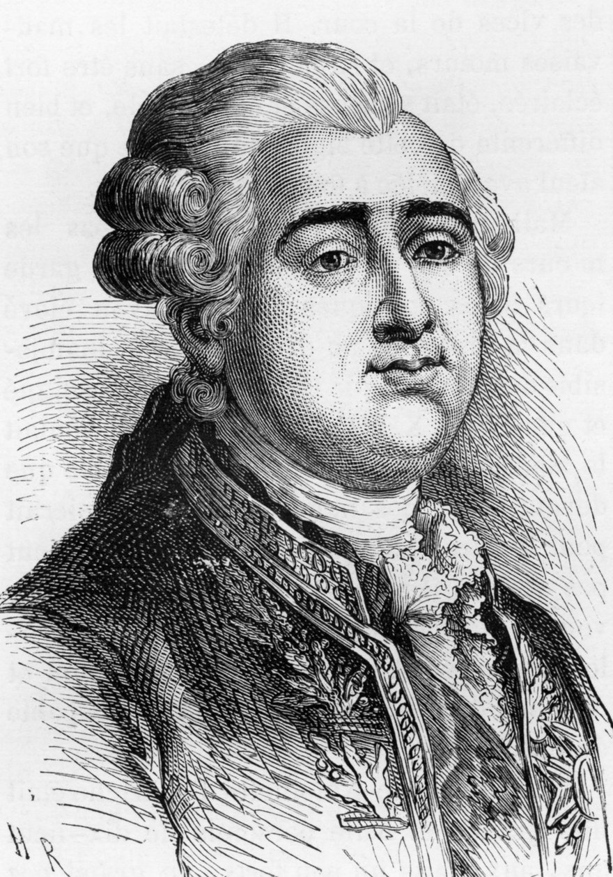 Konge av Frankrike Ludvig XVI (1754-1793) av French School