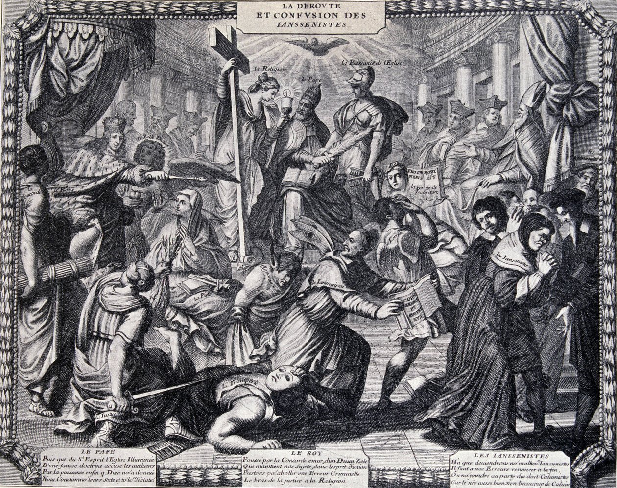 The Rout of the Jansenists - satirisk almanakk utgitt av jesuittene av French School