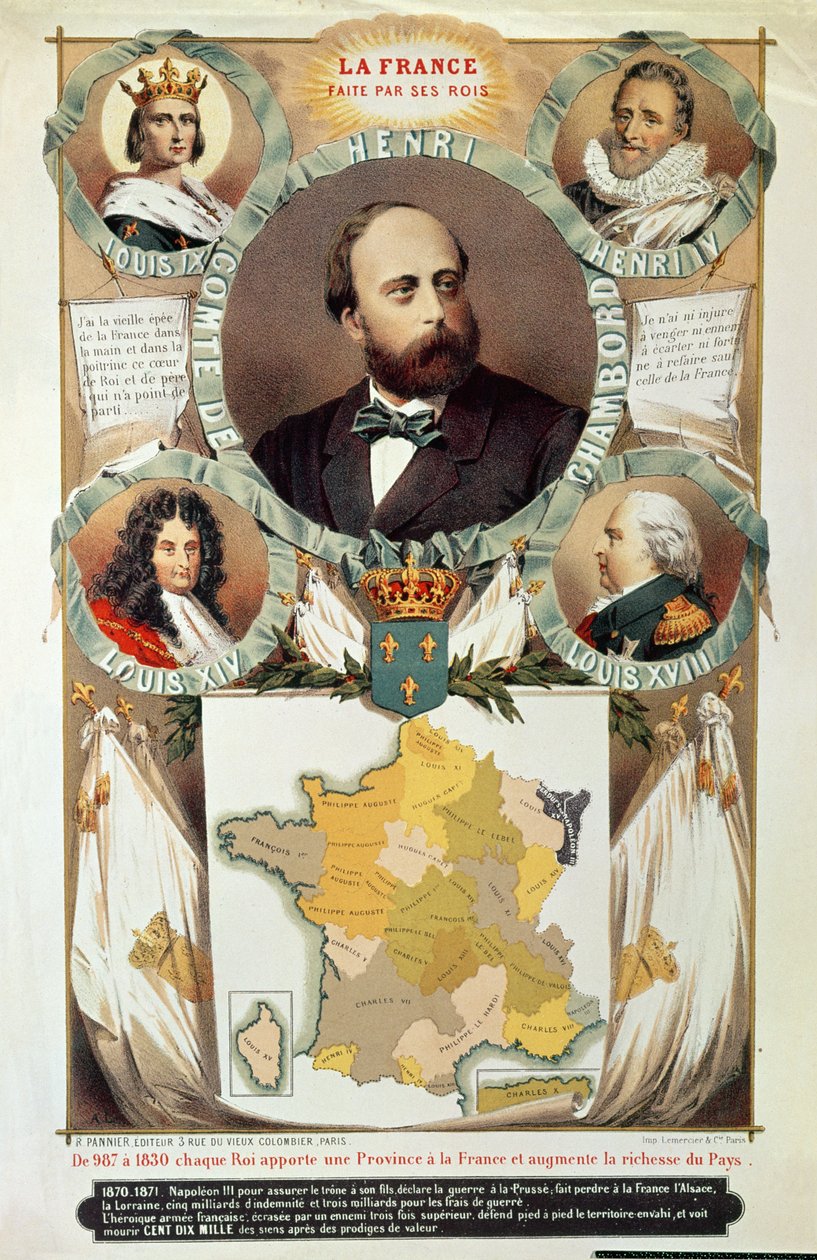Frankrike laget av dets konger, Henri Charles Ferdinand Marie Dieudonne (1820-83) greve av Chambord, etter 1870 av French School