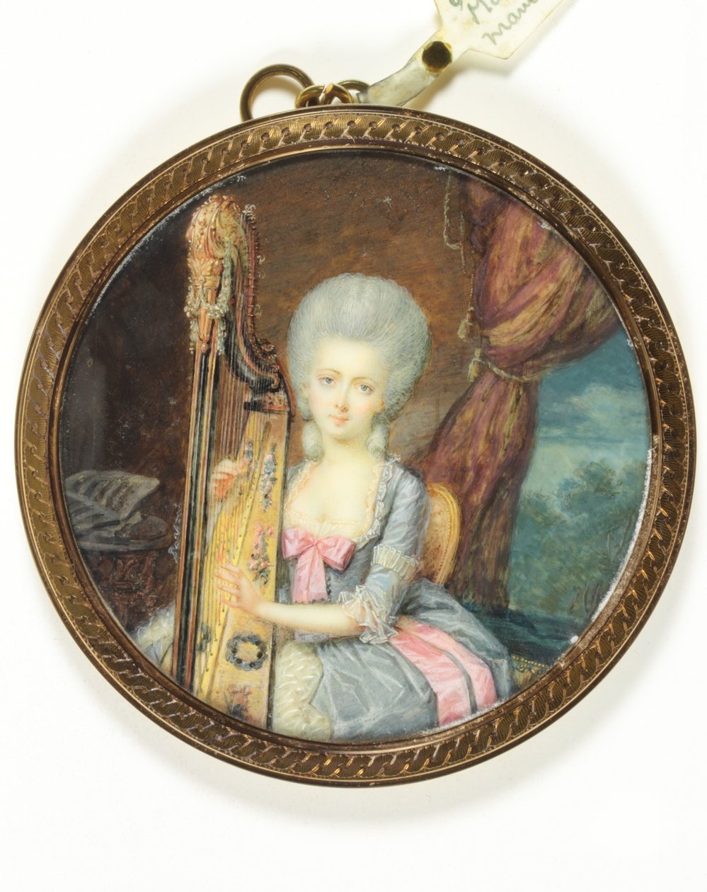 The Marquise de Montesson (emalje) av French School
