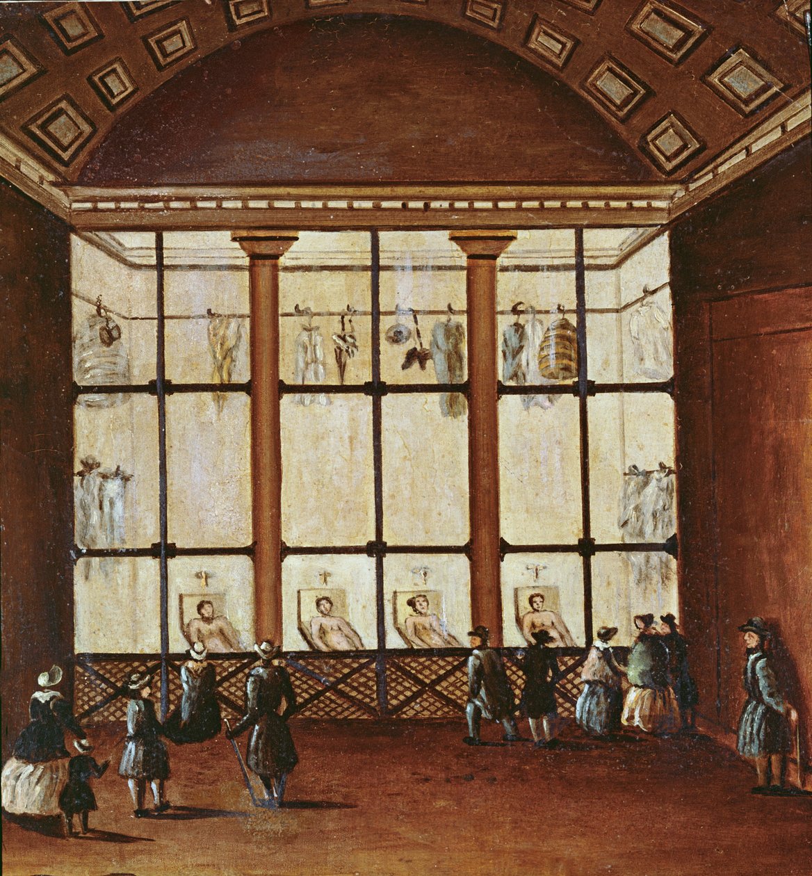 La Morgue, største likhuset i Paris, 1830-40 av French School