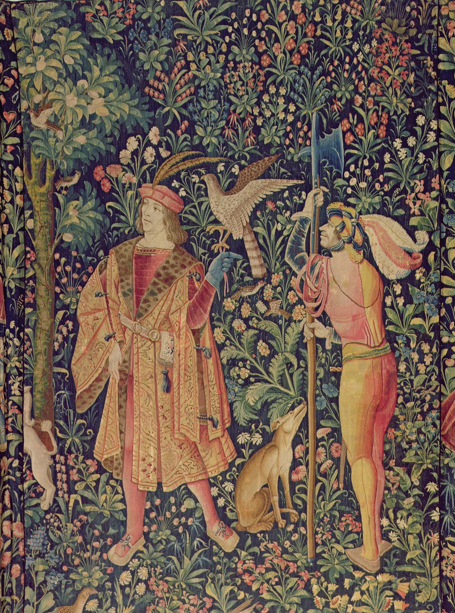 La Vie Seigneuriale - Avreise for jakten, ca. 1500 av French School