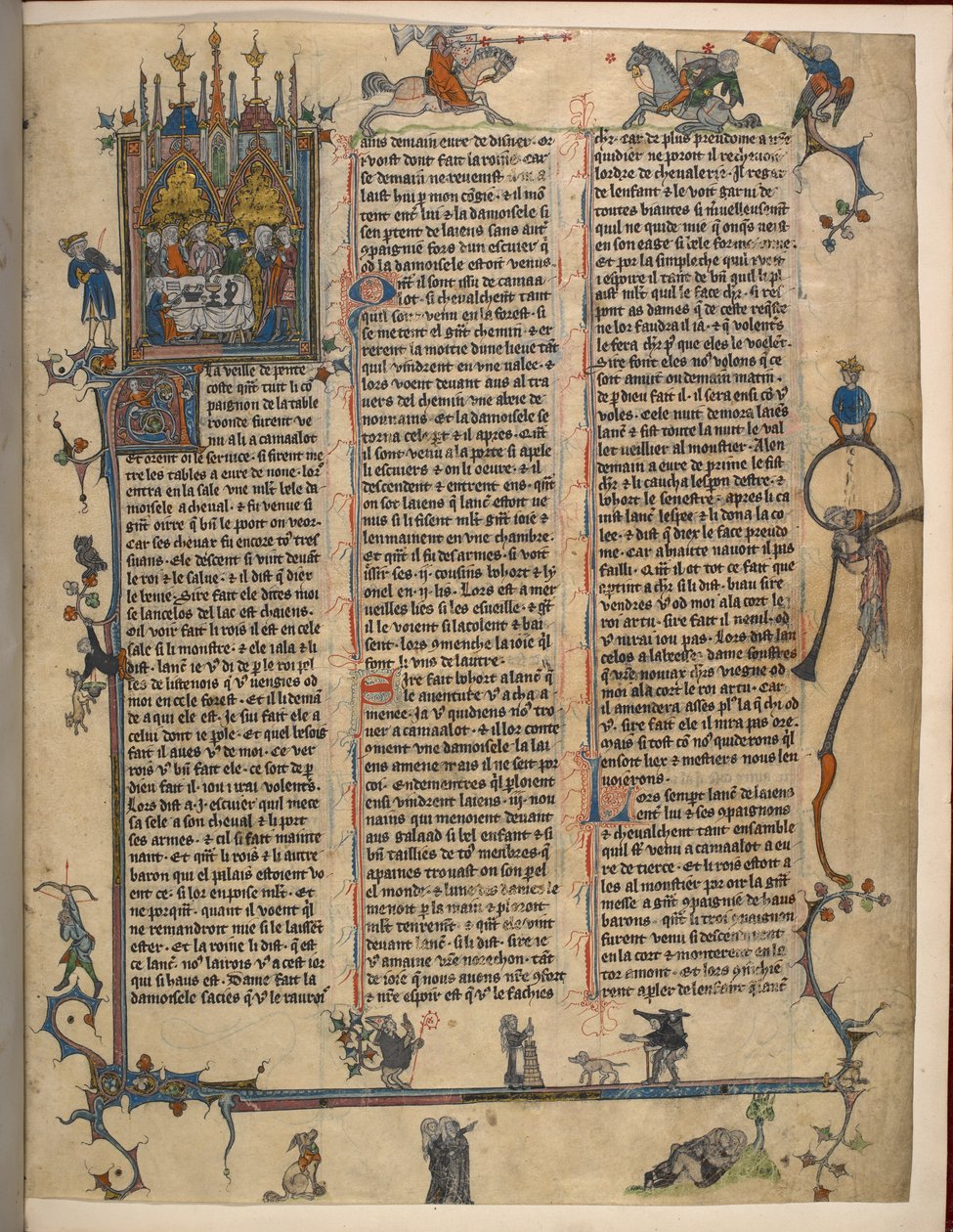 Lancelot-Grail (The Prose Vulgate Cycle), Legg til MS 10294/1 f.1dr av French School
