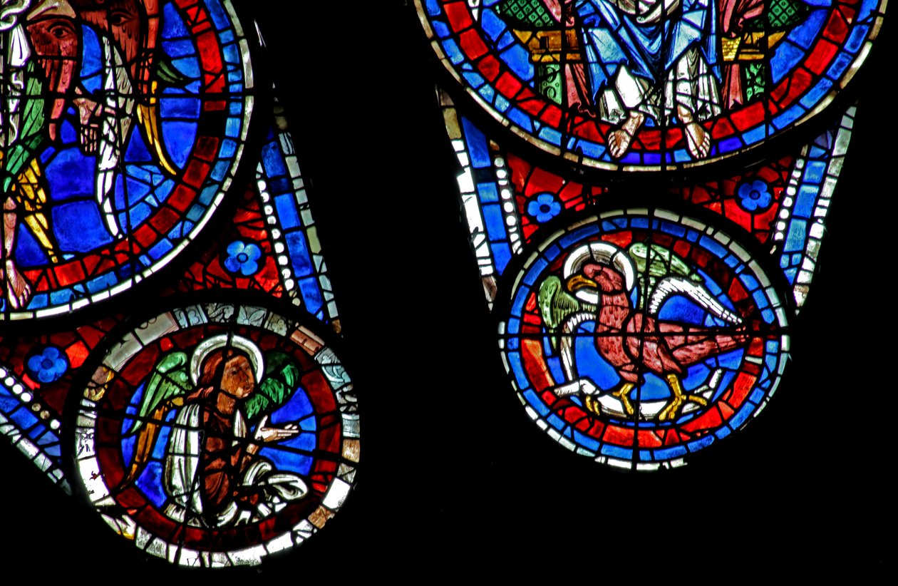 Siste dom: St Johns eagle and an angel (w143) av French School