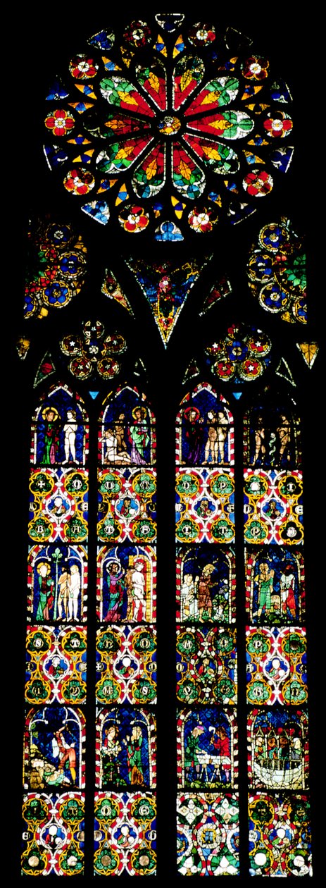 Last Judgment and the Works of Mercy, fra sørskipet, ca. 1325 av French School