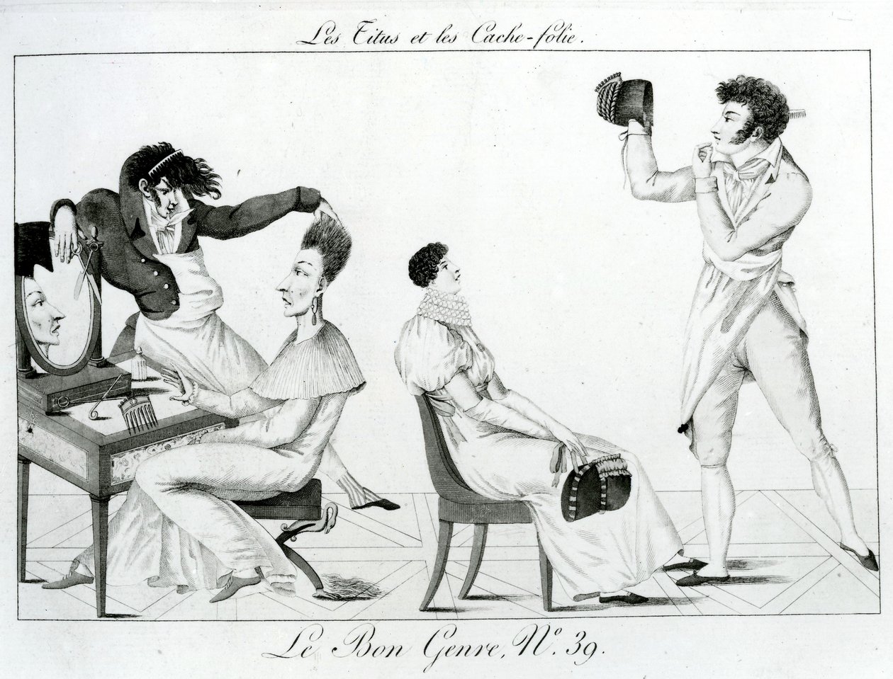 Le Bon Sjanger - Titus og cache-galskap, 1812 av French School