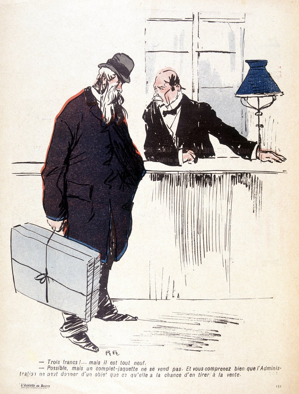 Mont-de-Piété - i "Smørtallerkenen" av 06.03.1905 av French School