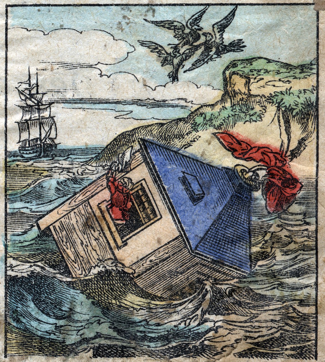Lemuel Gulliver is in his house in the land of the giants of Brobdingnag. Illustration for “” Gulliver