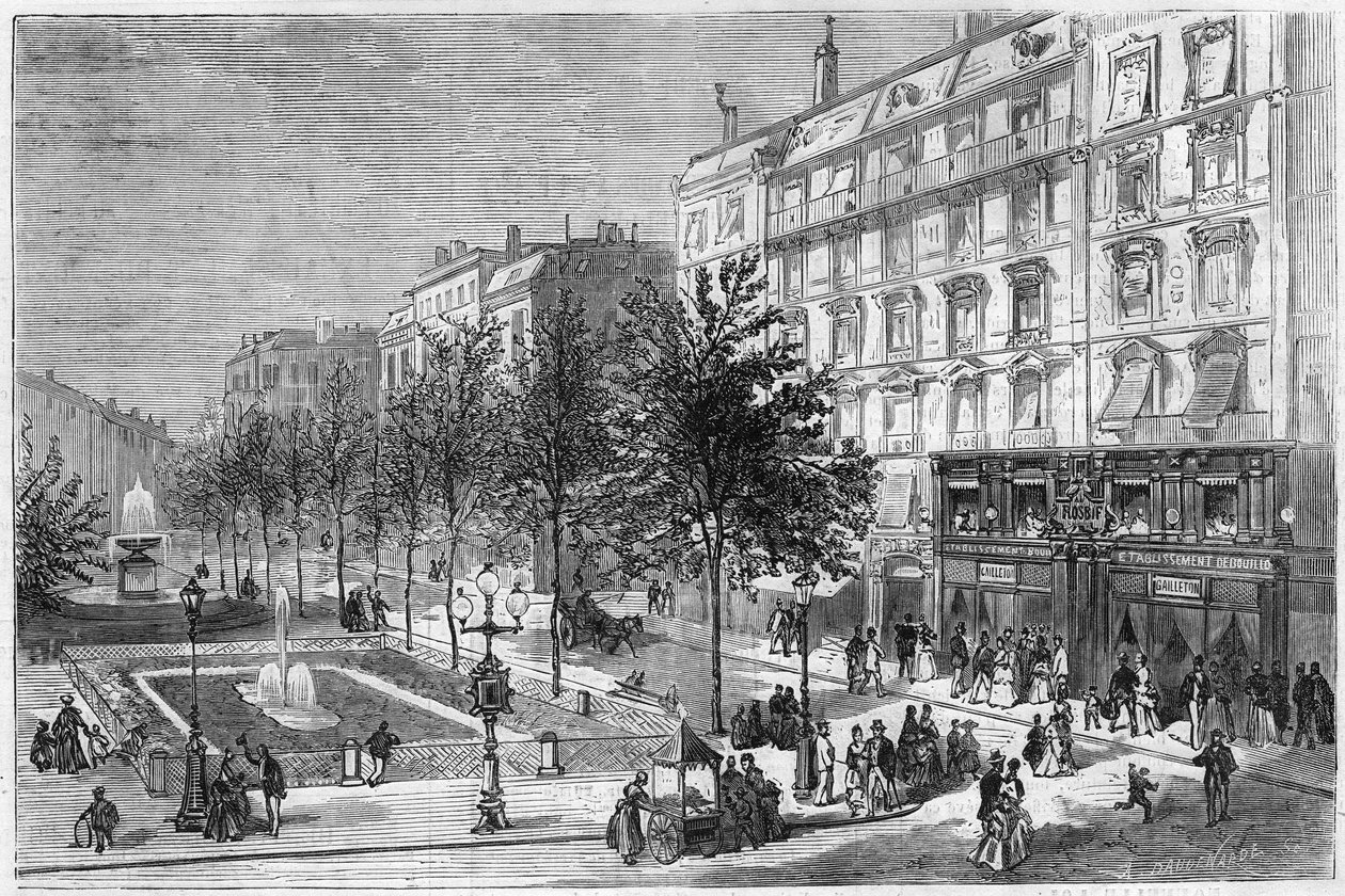Les Bouillons: restauranten til Maison Gailleton på Place de Lyon. Rhone (69) av French School