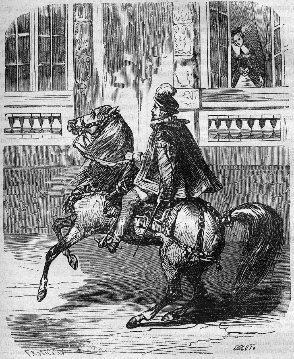 Les amours du king Henry II (1519-1559) et de Diane de Poitiers (1499-1566). engraving in “Histoire de la prostitution et de la debauche dans tous les peuples du globe depuis l