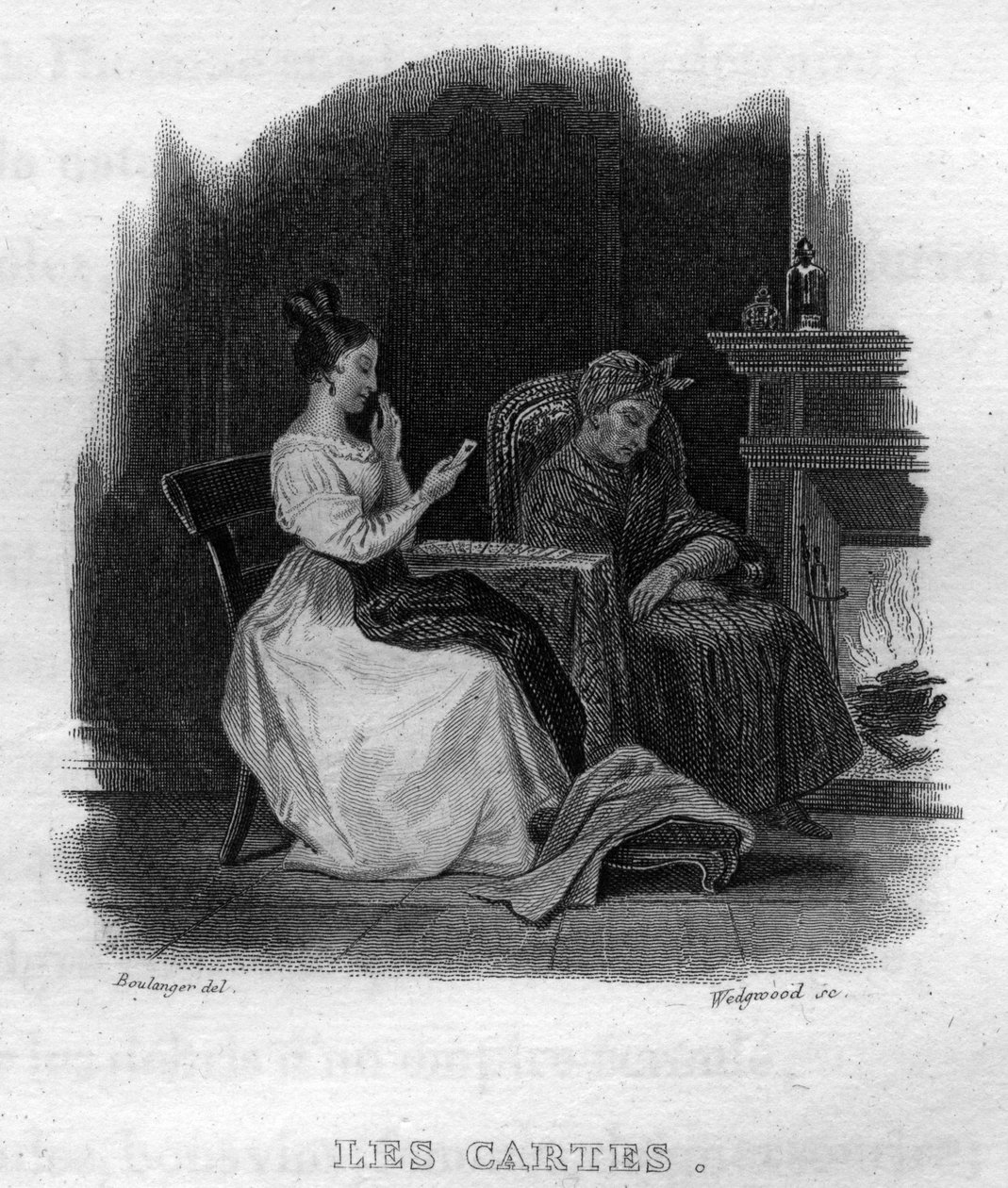 Les cartes Chanson de Beranger in “” Oeuvres completes”” (1834) by Pierre Jean de Beranger (1780-1857), French poet and songwriter. av French School