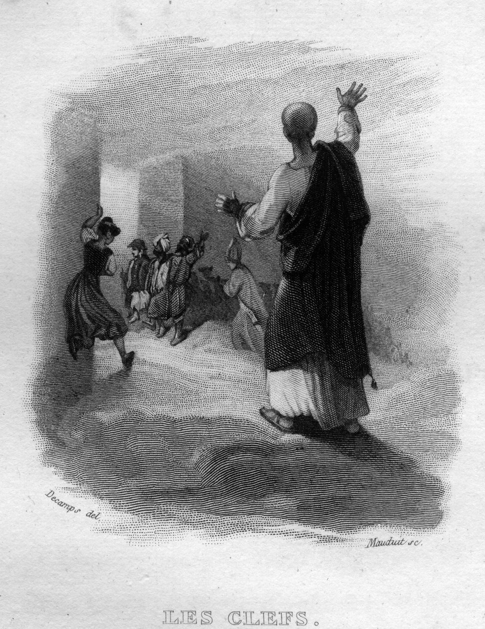 Les keys Chanson de Beranger in “” Oeuvres completes”” (1834) by Pierre Jean de Beranger (1780-1857), French poet and songwriter. av French School