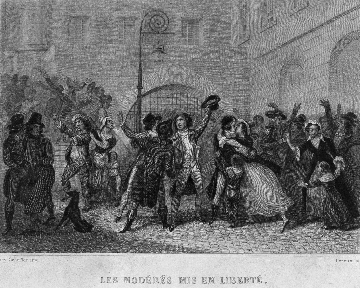 Moderater satt fri - i «French Revolution» av Thiers. 1800-tallet av French School