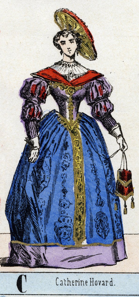 Bokstav C som Catherine Howard eller Catherine Howard (Kathryn eller Kathryn av French School
