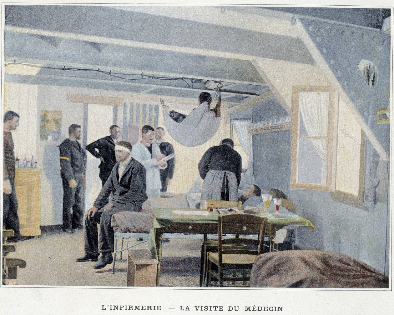 Sykehuset - Legebesøket - i ""Militæralbum - Navy: Life on board"" av French School