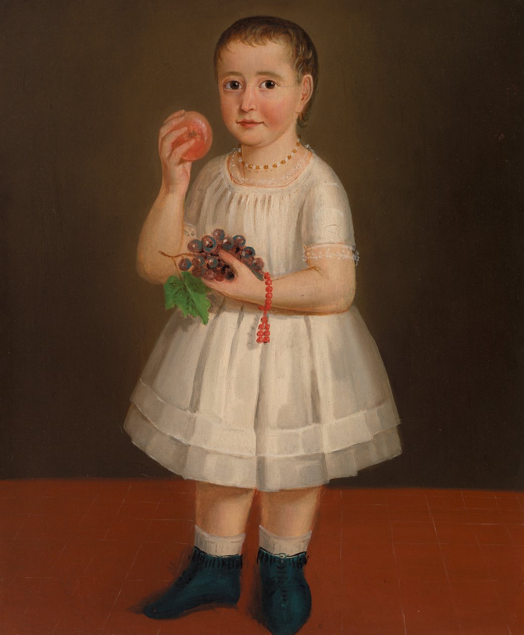 Liten pike med frukt, ca. 1840 av French School