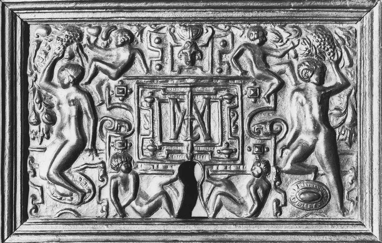 Lås med monogrammet til Anne de Montmorency (1493-1567) (jern) av French School