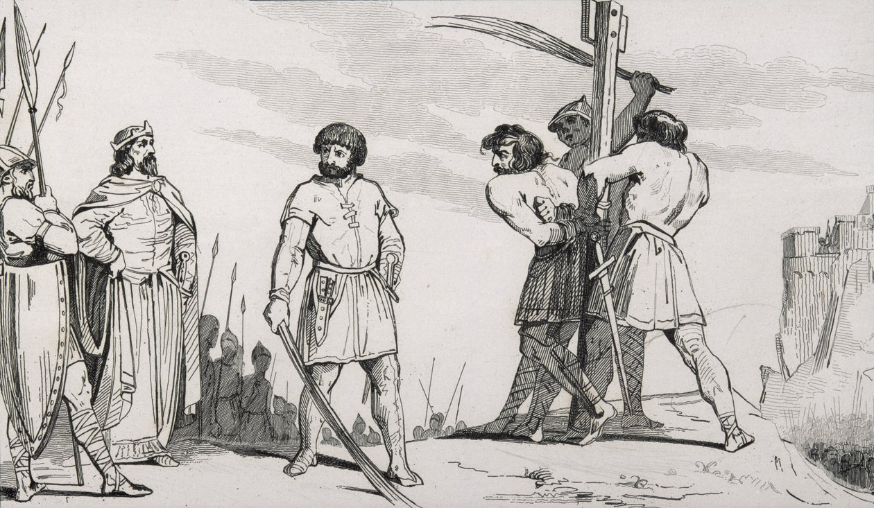 Lord Bodillon blir pisket etter å ha klaget over Childeric IIs (653-73) skatteøkning, fra 
