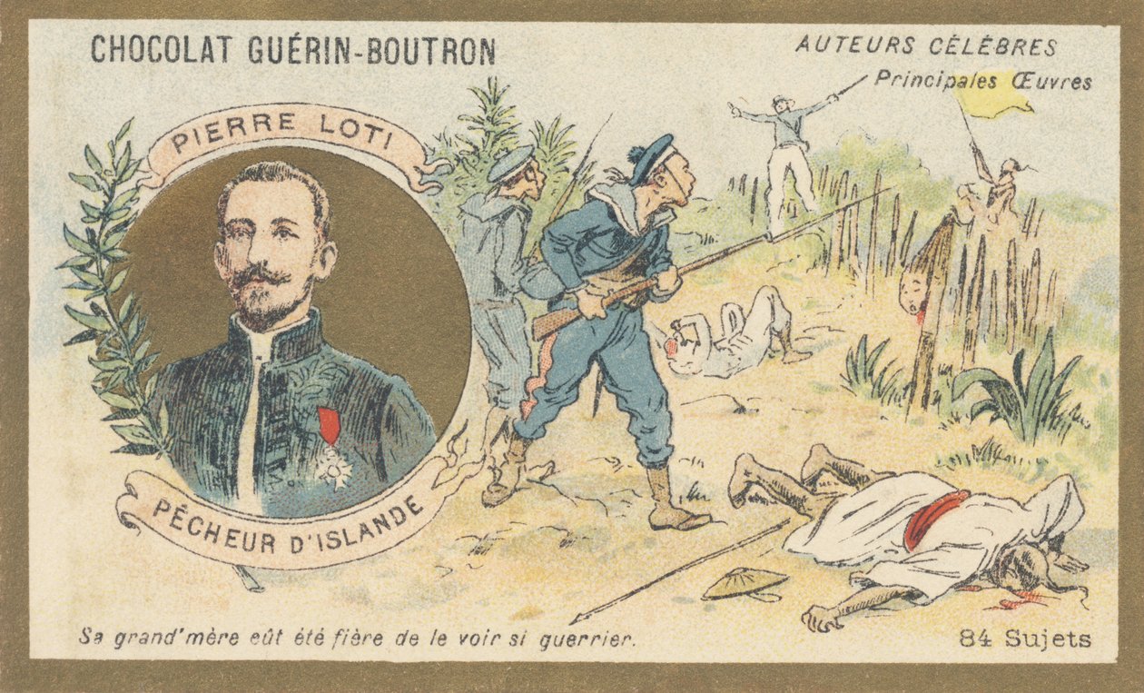 Louis-Marie-Julien Viaud aka Pierre Loti (1850-1923), fransk forfatter og sjøoffiser, forfatter av "Pecheur d'Iceland", roman (1886) av French School