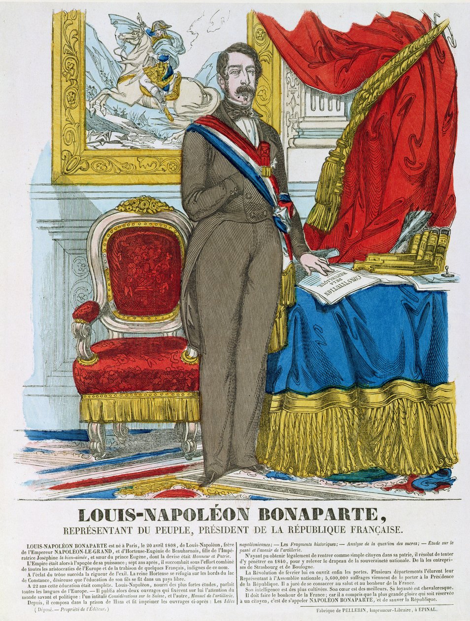 Louis-Napoleon Bonaparte (1808-73) fremtidige Napoleon III av French School