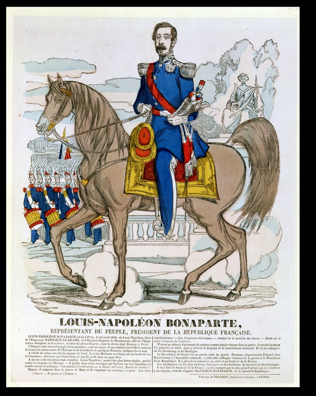 Louis-Napoleon Bonaparte (1808-73) fremtidige Napoleon III, 1849 av French School