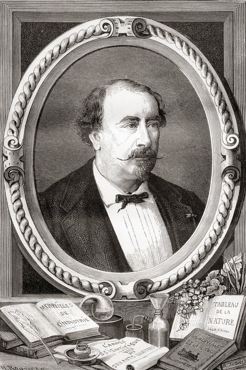 Louis Figuier, fransk vitenskapsmann og forfatter, fra Les Merveilles de la Science, pub.1870 av French School