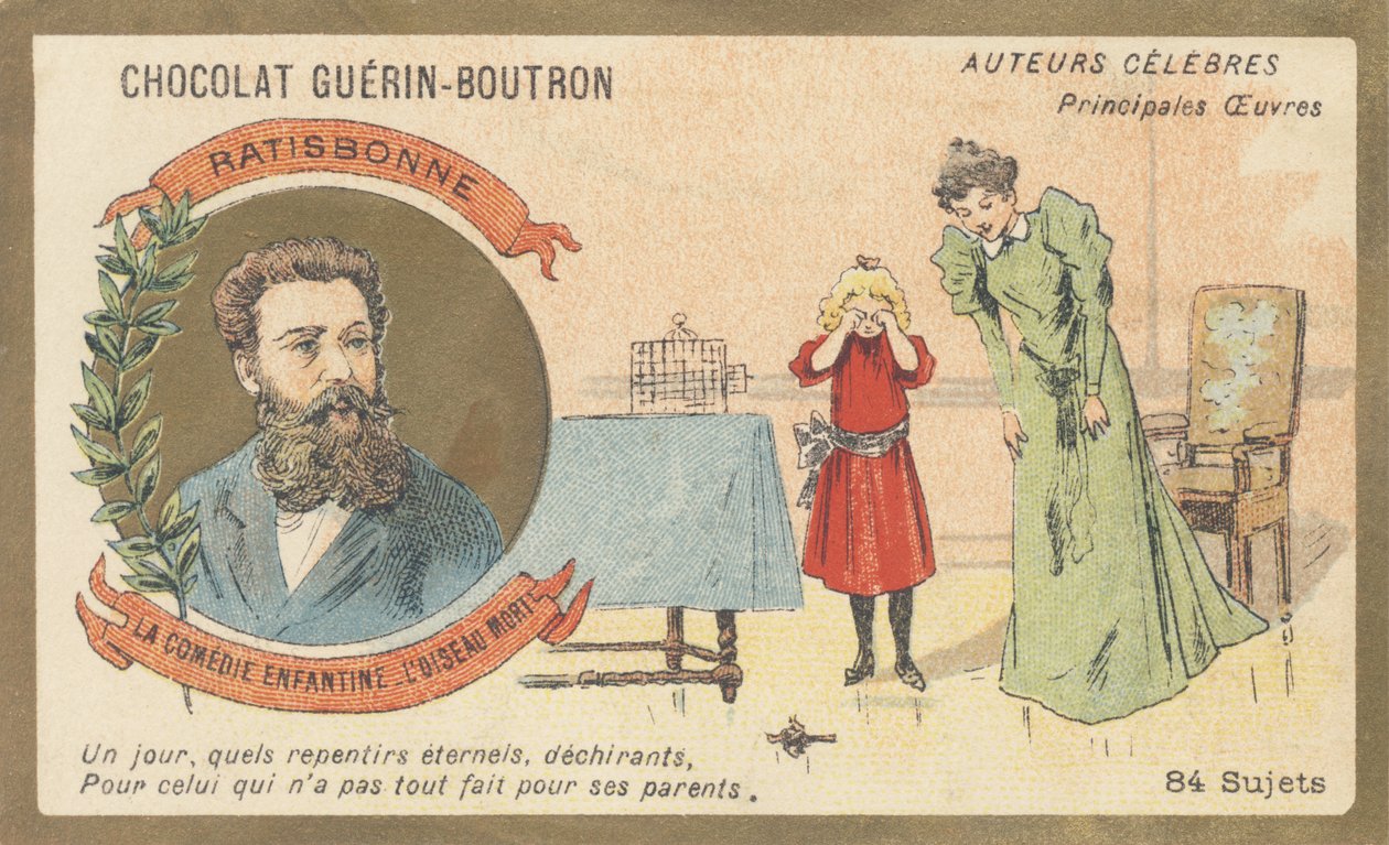 Louis Gustave Fortune Regensbonne (1827-1900), fransk mann av bokstaver, forfatter av "La comedie enfantine - L