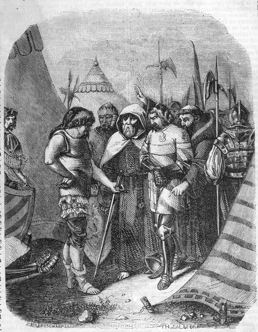 Louis II de la Tremoille (La Trimouille) (1460-1525). Engelsk general. Gal krig (1485-1488). La Tremoille bestemmer seg for å drepe medskyldige til hertugen av Orleans. av French School