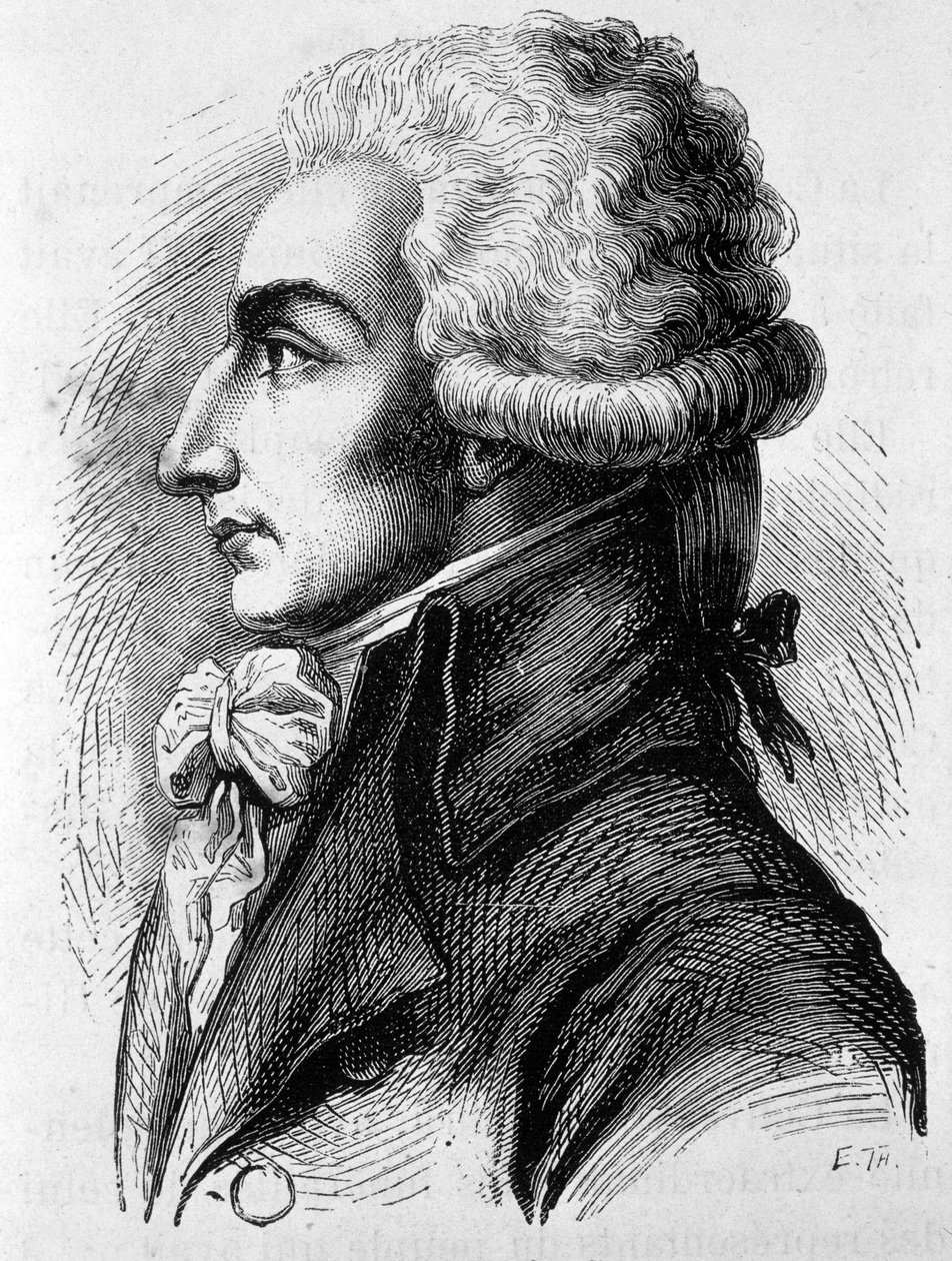 Louis Michel Lepeletier, Marquis de Saint-Fargeau (Saint Fargeau), fransk politiker (1760-1793) - i "" The History of France"" av Henri Martin av French School
