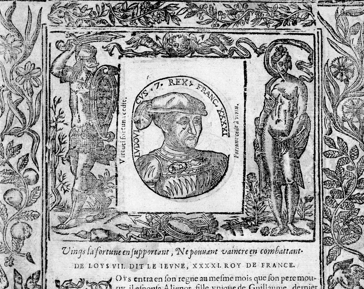 Louis VII den unge av French School
