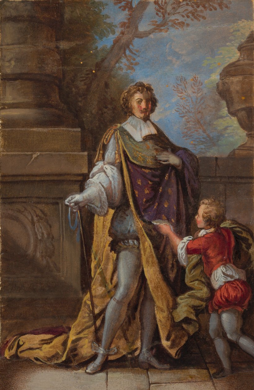 Louis XIII og en side av French School