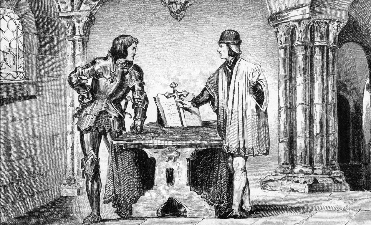 Louis XI (1423-83) holdt i husarrest av Karl den dristige (1433-77) fra 