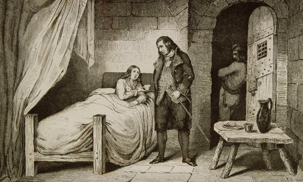 Louis XVII (1785-95) syk og fengslet, fra 