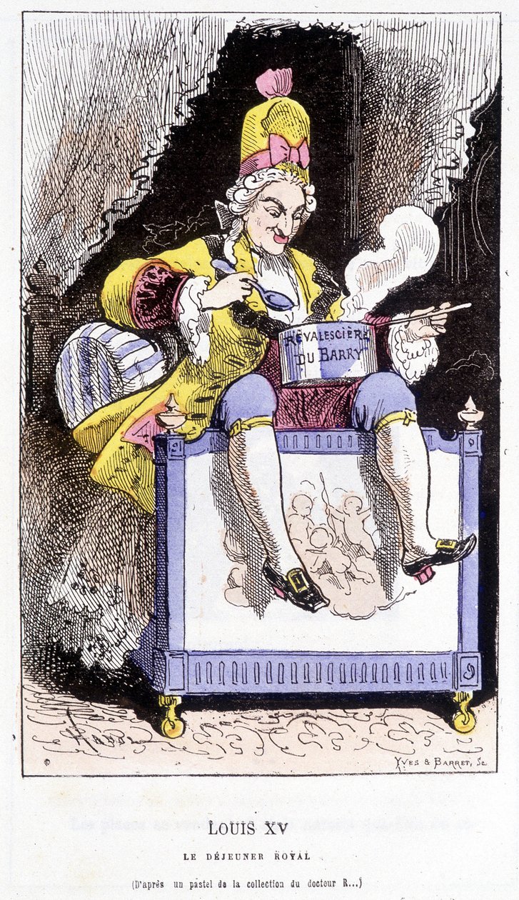 Louis XV - i "" History of France Tintamarresque"" av Touchatout av French School