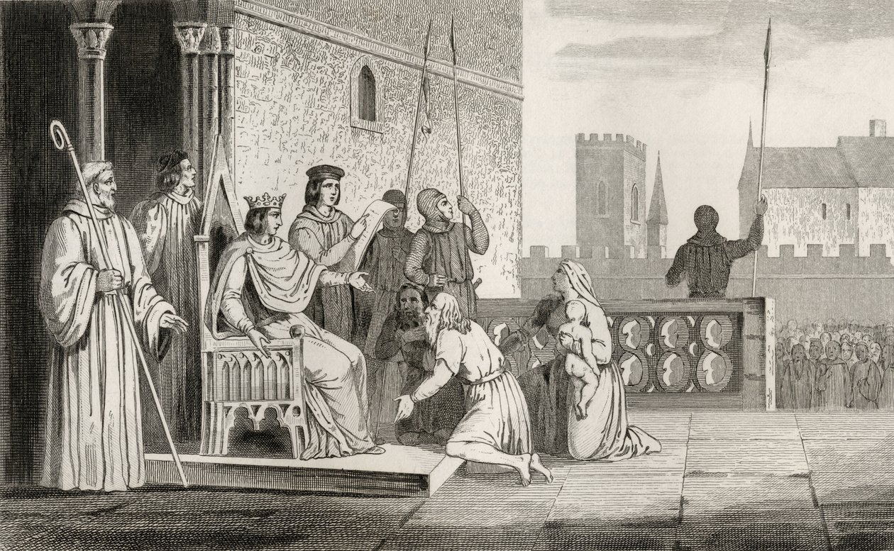 Louis X (1289-1316) den rampete frigjør livegne, fra 