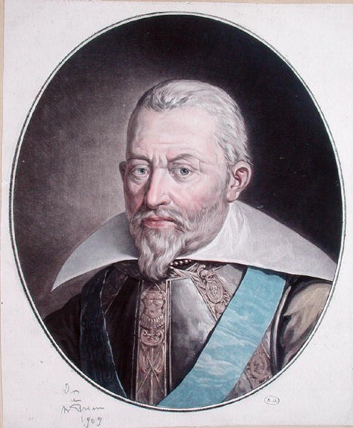 Louis des Balbes av Berton de Crillon (1543-1615) (farge litho) av French School