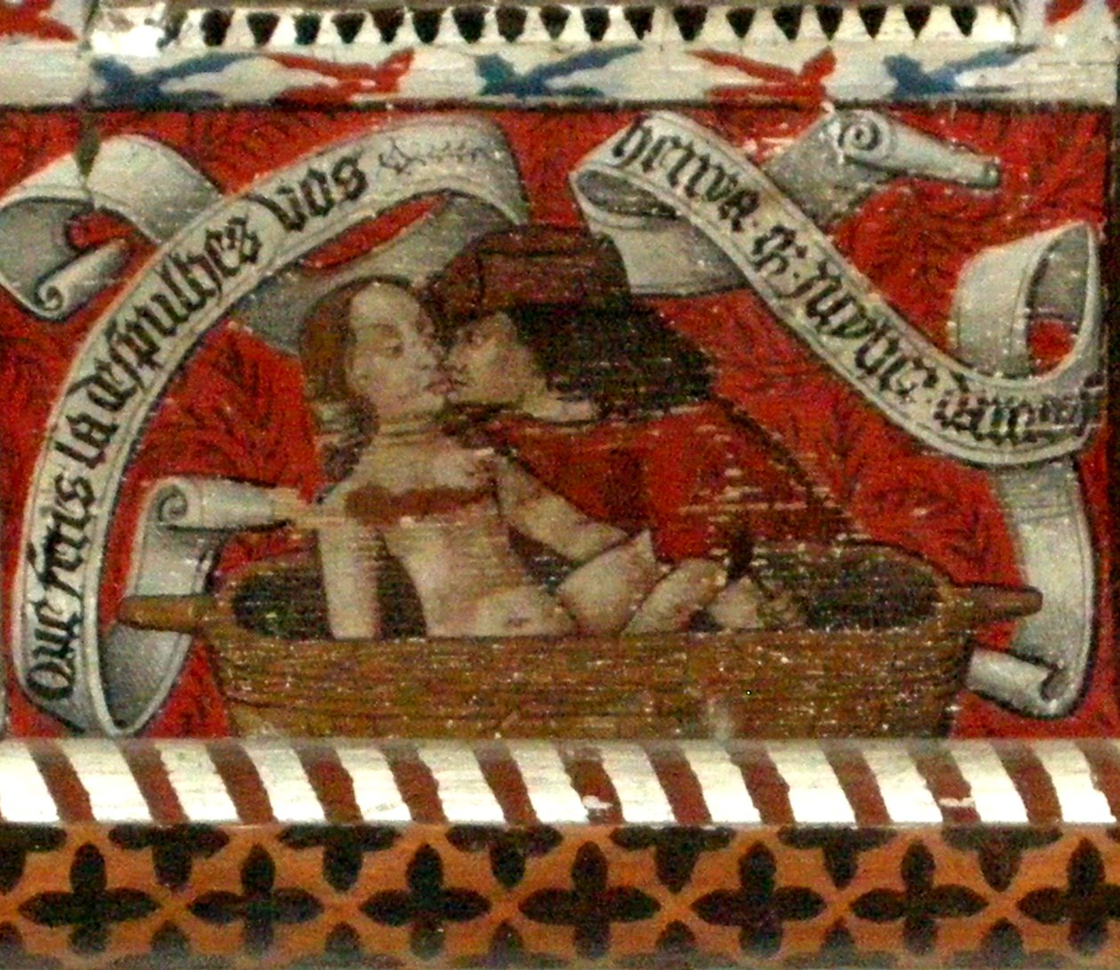 Lovers, panel av abbottens tak av French School