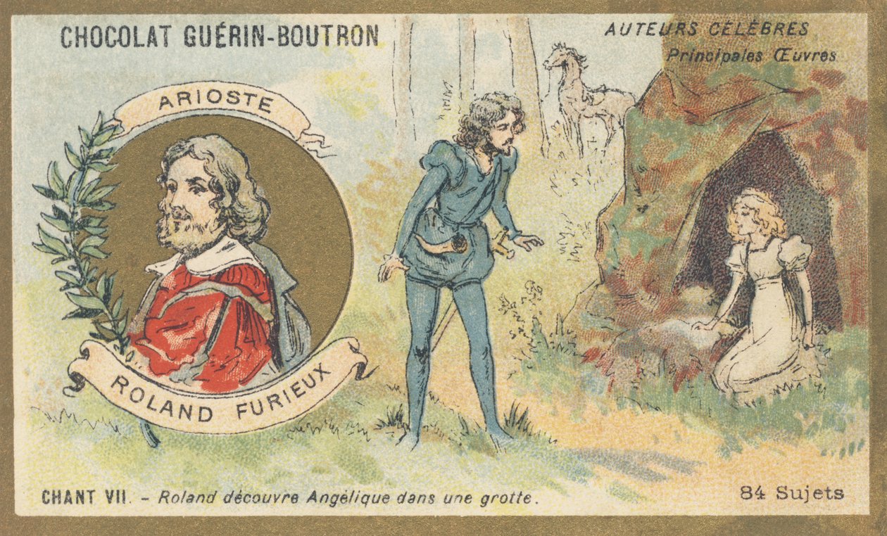Ludovico Ariosto (1474-1533), italiensk poet fra renessansen, forfatter av «Furious Roland» av French School