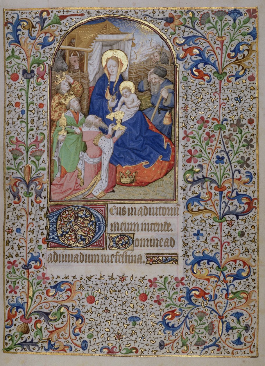 MS.McClean.81.f68r Adoration of the Magi, French Horae av French School