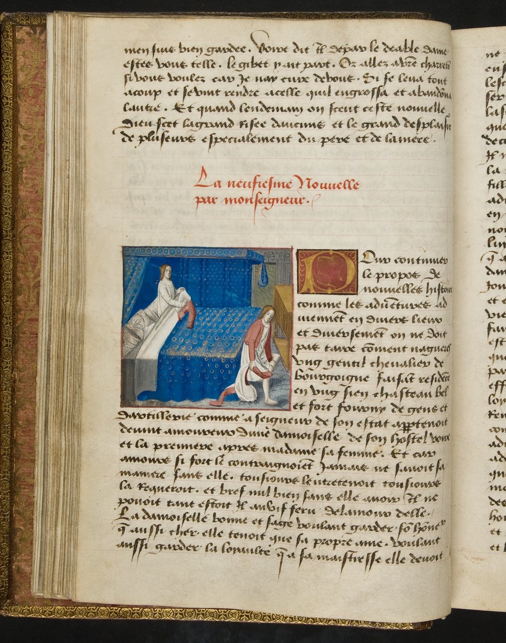 MS Hunter 252 020v-side fra Hundred New News, ca. 1461-62 av French School
