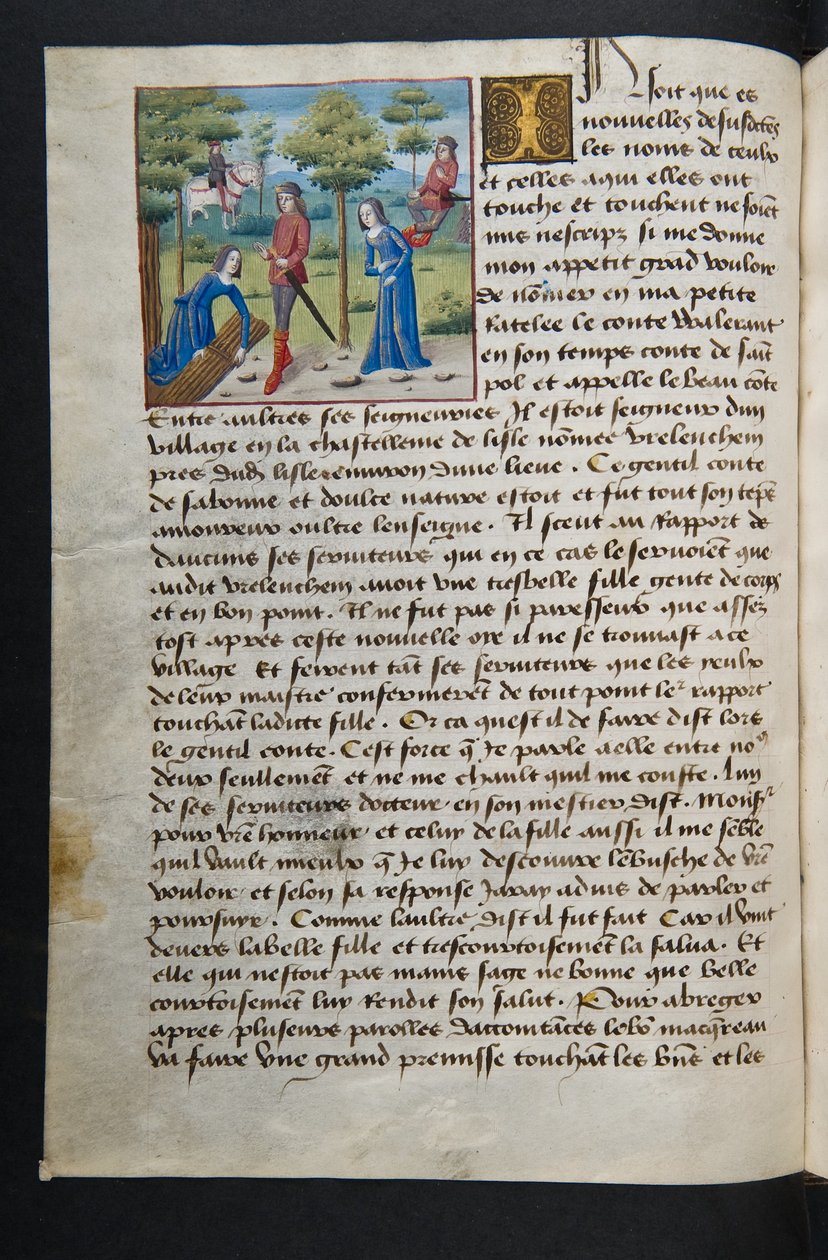 MS Hunter 252 051v Side fra Hundred New News, ca. 1461-62 av French School