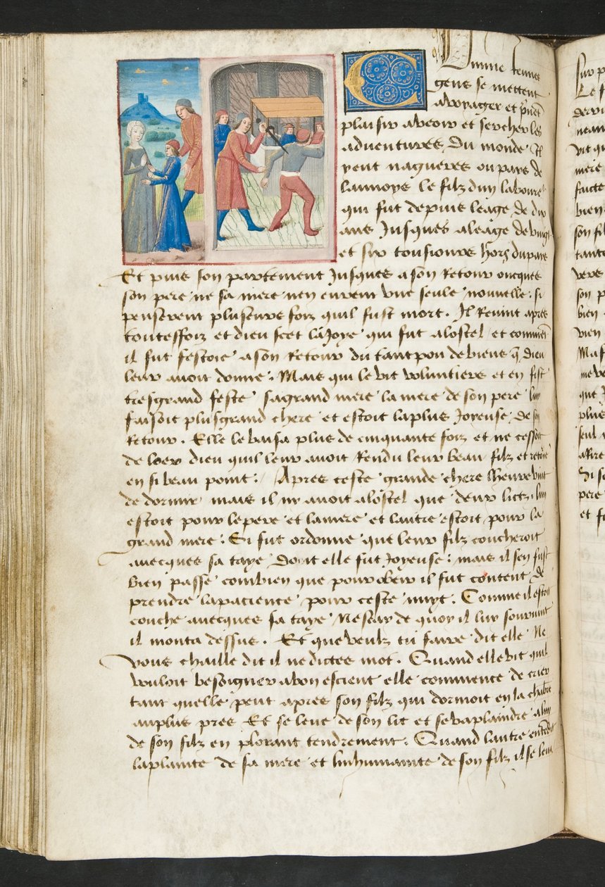MS Hunter 252 115v Side fra Cent Nouvelles Nouvelles, ca. 1461-62 av French School