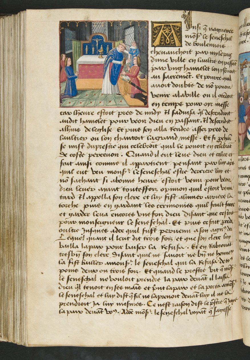 MS Hunter 252 160v Side fra Cent Nouvelles Nouvelles, ca. 1461-62 av French School