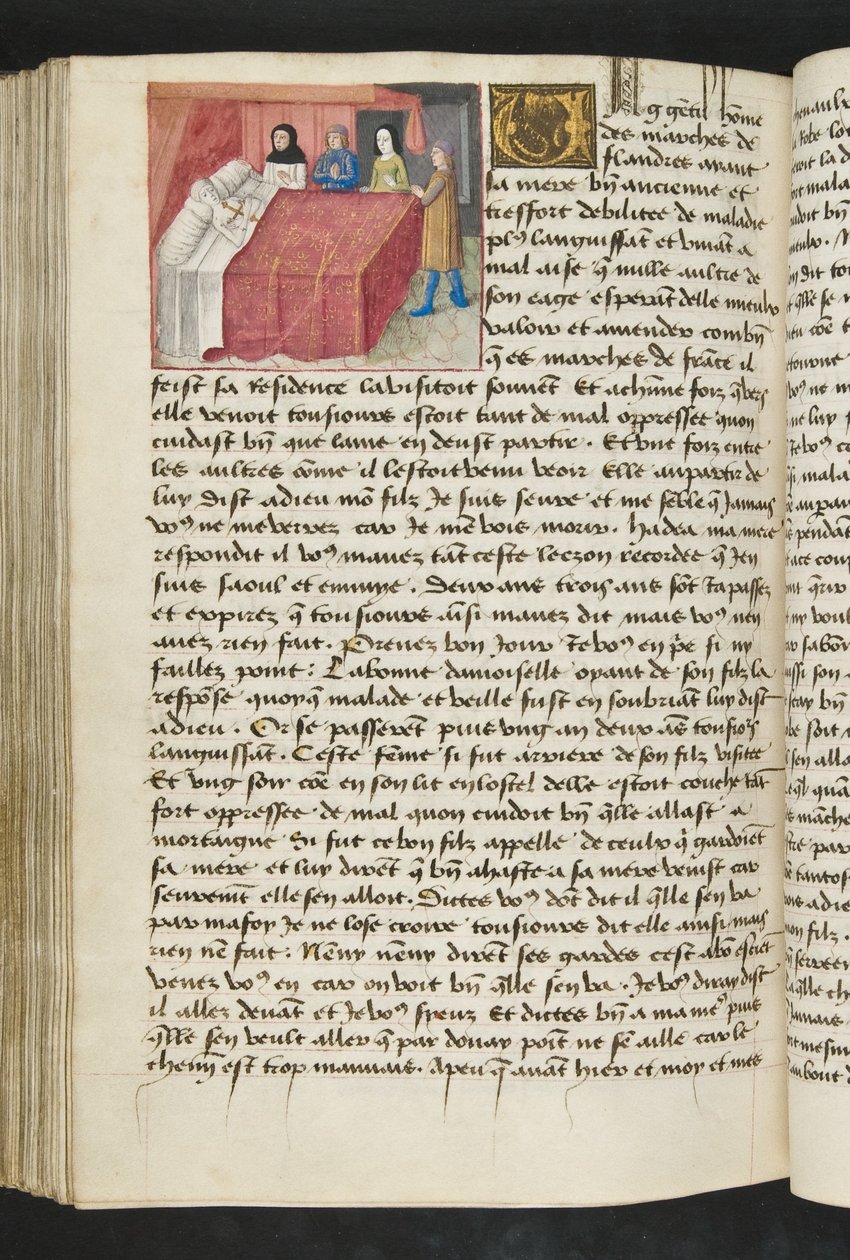 MS Hunter 252 164v Side fra Cent Nouvelles Nouvelles, ca. 1461-62 av French School