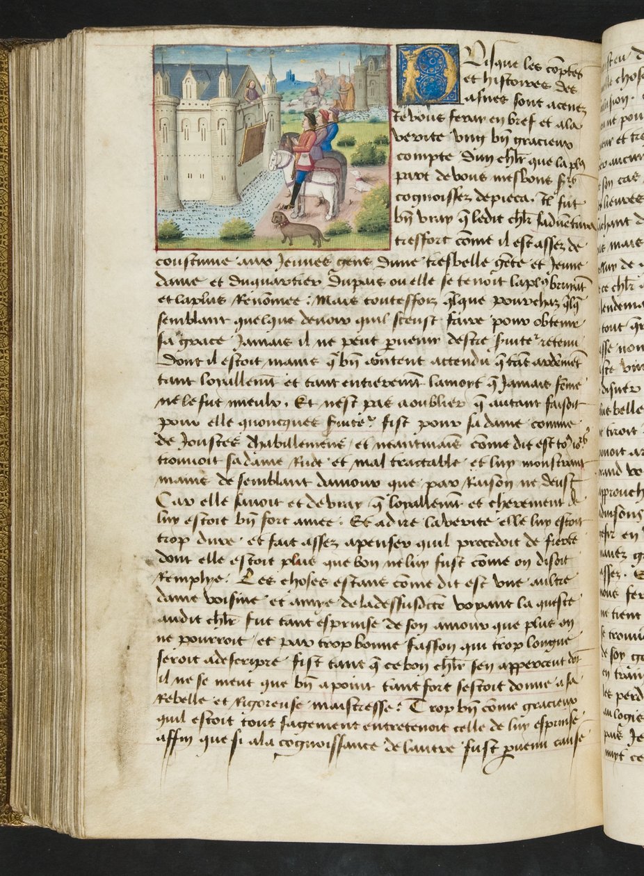 MS Hunter 252 169v Side fra Cent Nouvelles Nouvelles, ca. 1461-62 av French School
