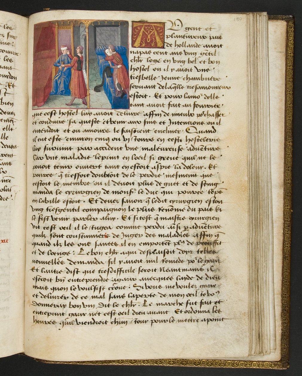 MS Hunter 252 180r-side fra Hundred New News, ca. 1461-62 av French School