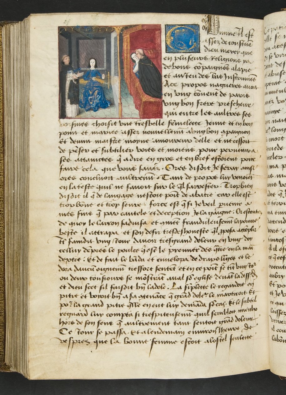 MS Hunter 252 190v Side fra Cent Nouvelles Nouvelles, ca. 1461-62 av French School