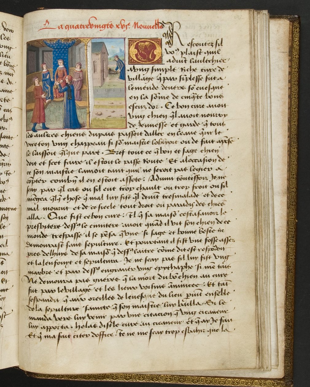 MS Hunter 252 192r-side fra Hundred New News, ca. 1461-62 av French School
