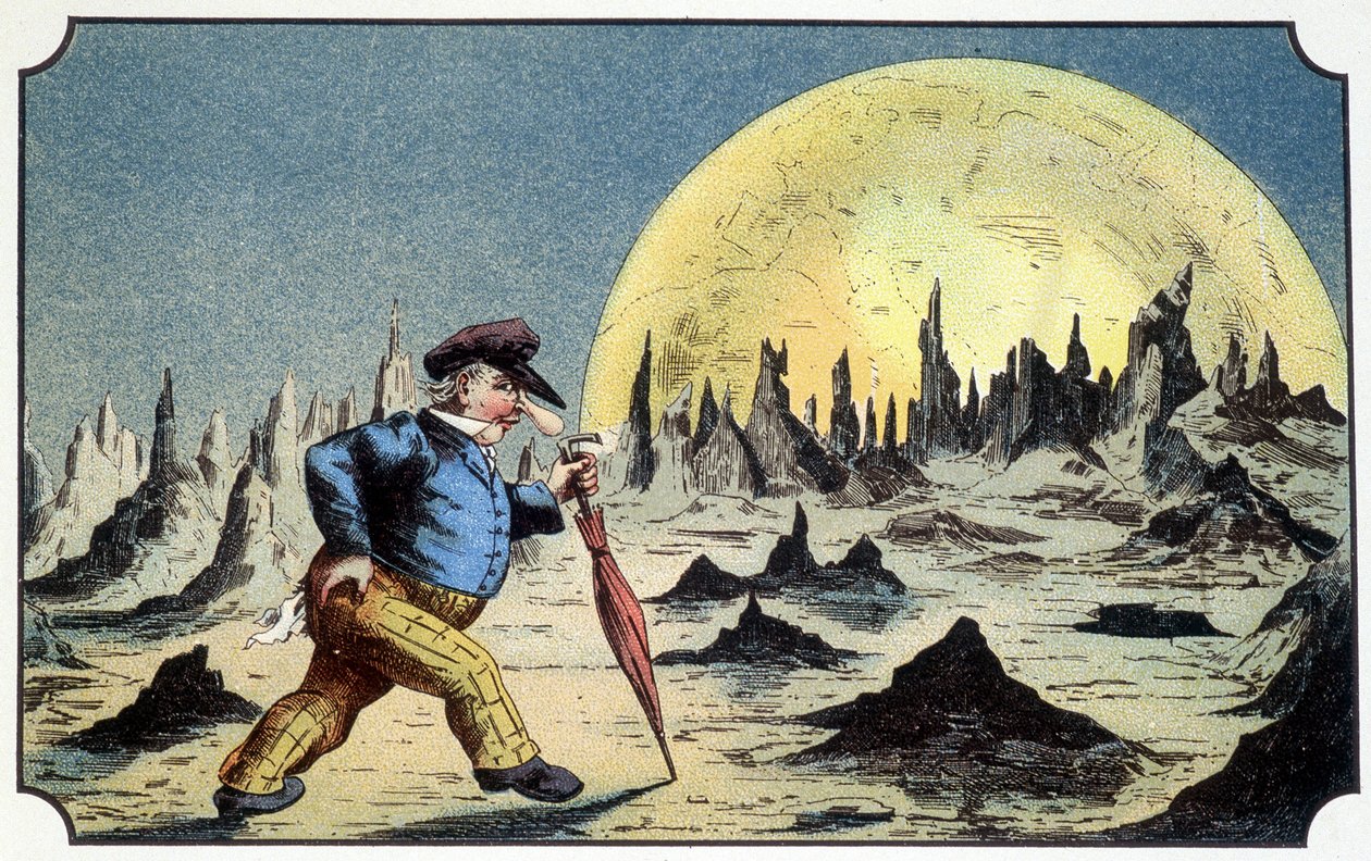M. Baboulifiche on the moon - i "Journey in the moon" av A. fra Ville-d